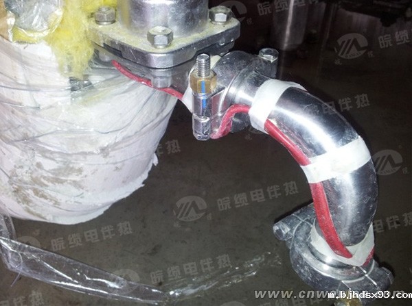 自控温(自限温)电伴热带工业管道防冻保温图