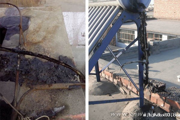 产品不合格导致电伴热带起火