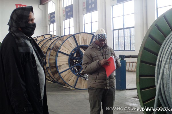 参观电力电缆生产工艺